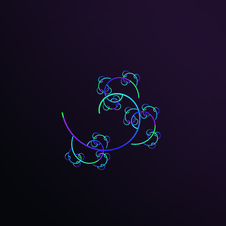 Recursive log spiral still 2
