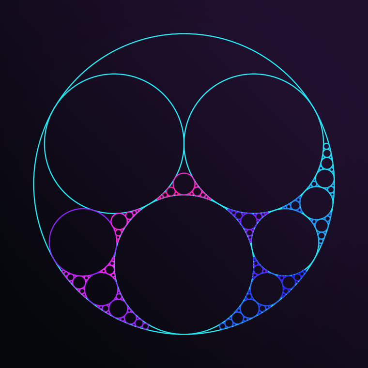 Apollonian gasket still 1