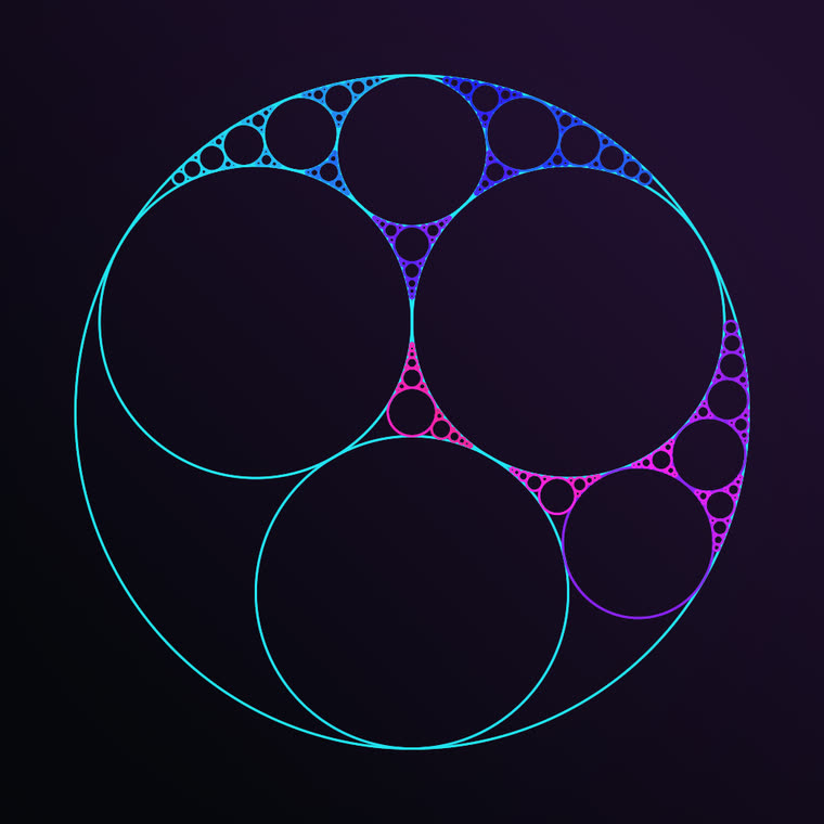Apollonian gasket still 3