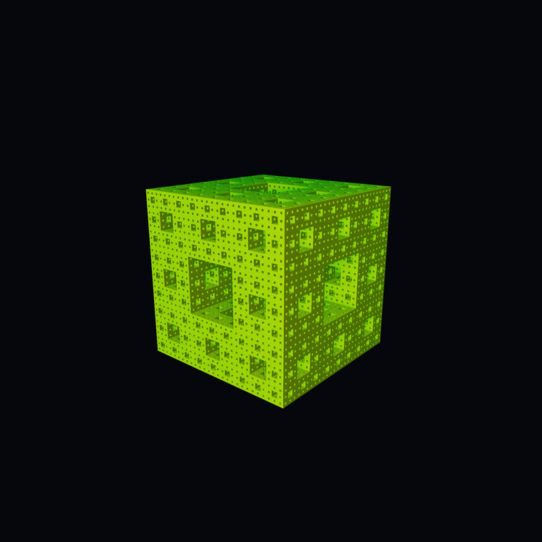 Menger sponge still 2
