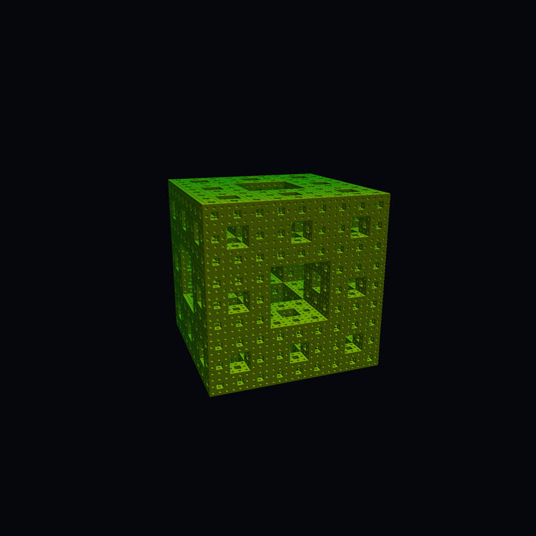 Menger sponge still 3